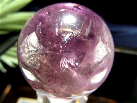 AAAグレード レムリアンシード ライトスモーキー 虹 スフィア AAA