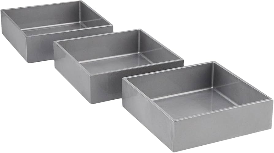 Amazon｜北市漆器店 Kaze-ya style シルバー4.0三段重(A) KZ2475A