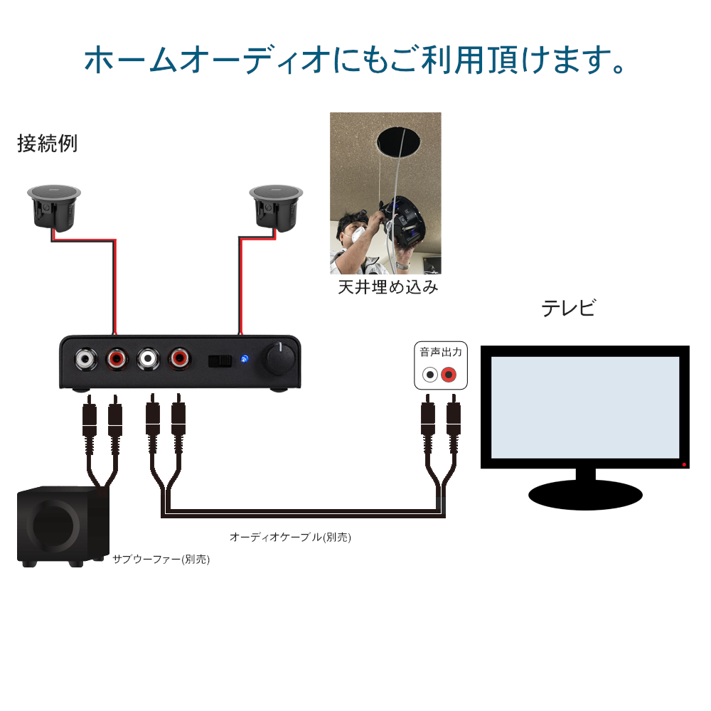 BOSE（ボーズ） 天井埋め込みスピーカー 黒 店舗BGM等に : 楽器のこと