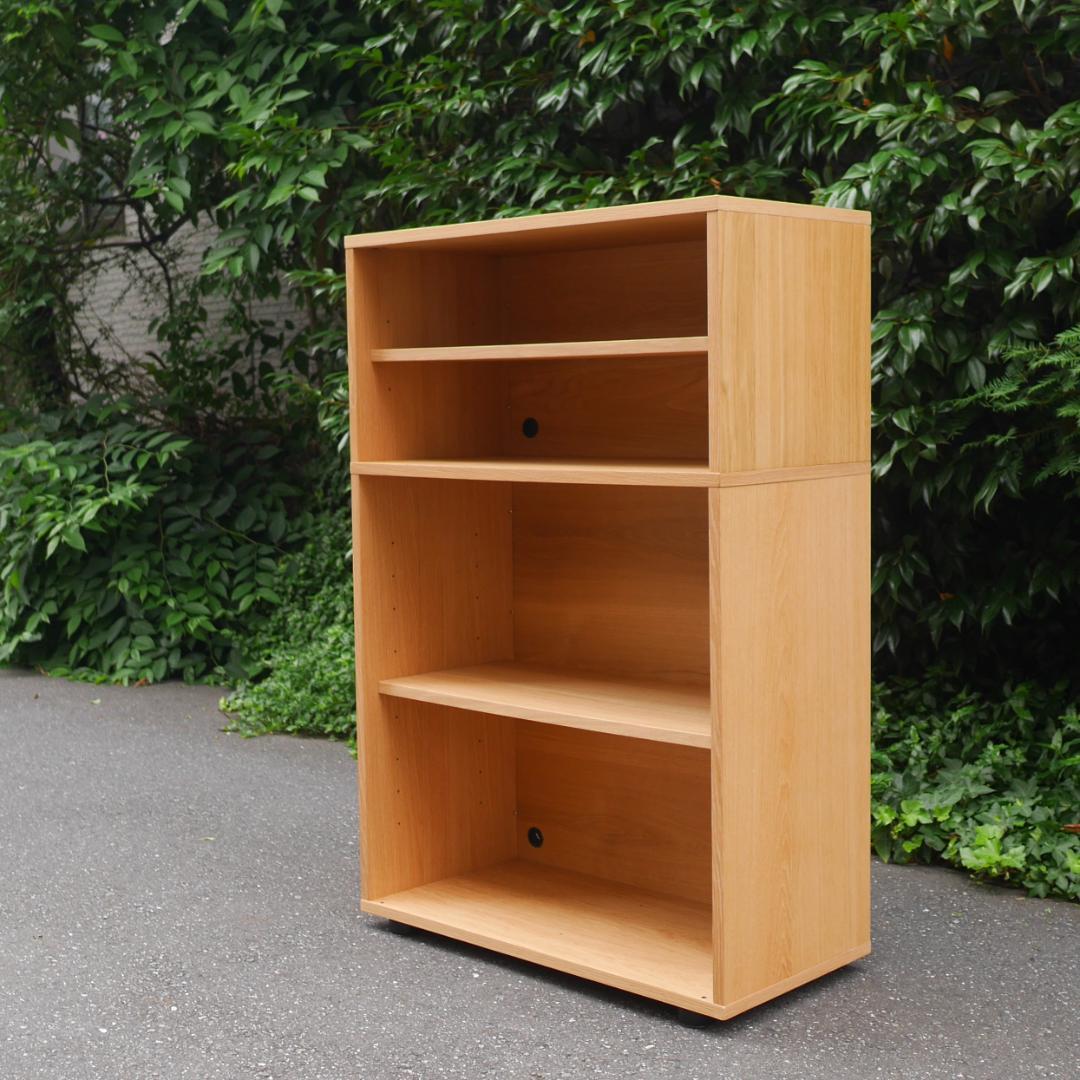 無印良品 MUJI スタッキングキャビネット オーク材 4段シェルフ 収納 スタッキングキャビネット・引出し・大・オーク材 | 無印良品